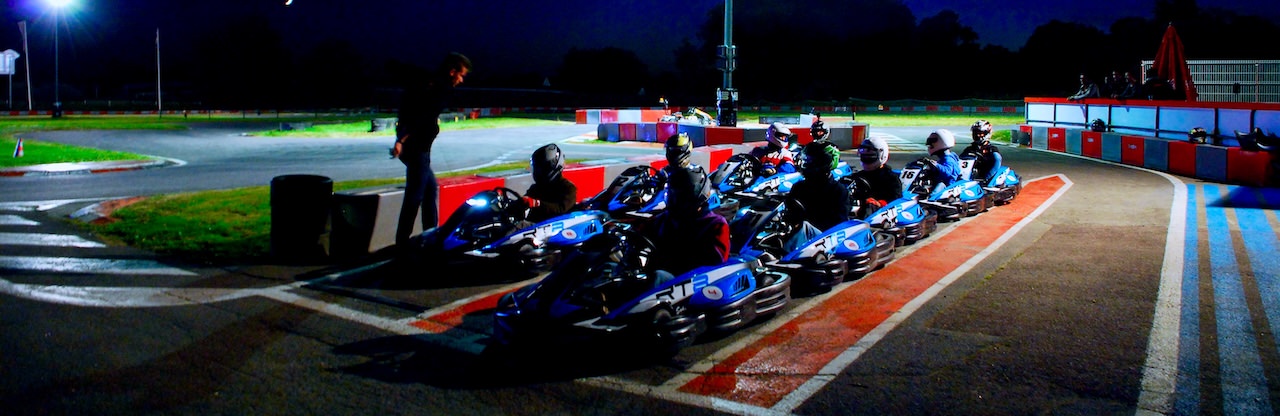 Podium d'une course entreprise de Karting à Nantes
